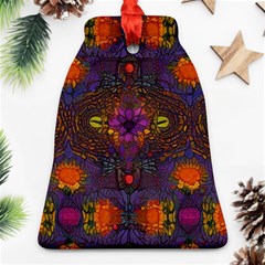 Mid Century Retro Floral 1970s 1960s Pattern 67 Ornament (bell)