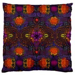 Mid Century Retro Floral 1970s 1960s Pattern 67 16  Baby Flannel Cushion Case (two Sides)