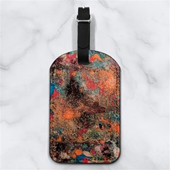 Abstraction 22 Nappa Leather Luggage Tag Rectangle