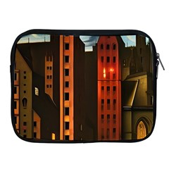 Sci-fi Futuristic Science Fiction City Neon Scene Artistic Technology Machine Fantasy Gothic Town Bu Apple Ipad 2/3/4 Zipper Cases