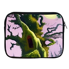 Outdoors Night Full Moon Setting Scene Woods Light Moonlight Nature Wilderness Landscape Apple Ipad 2/3/4 Zipper Cases