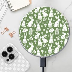 Easter Bunny Pattern Wireless Fast Charger(white)
