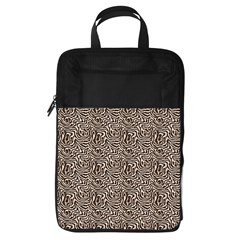 Brown Beige Snake Pattern Foldable Shoe Storage Bag