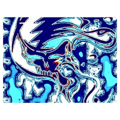 Trippy Dippy Bears Blue Dancing Greatful Dead Skull Steal Your Face 40  X 30  Two Sides Premium Plush Fleece Blanket (baby Size)