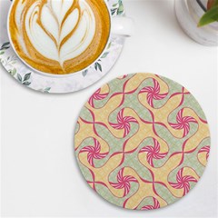 Abstract Pattern Design Scrapbooking Uv Print Round Tile Coaster