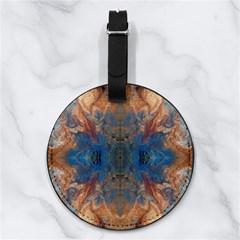 Pour Repeats Nappa Leather Luggage Tag Round